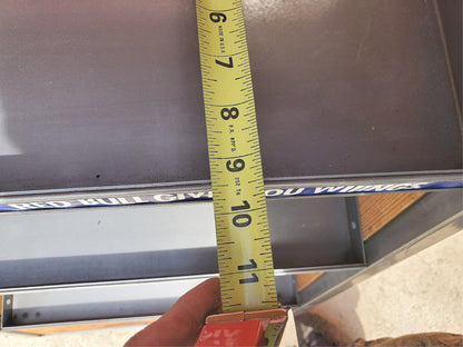 RARE RED BULL METAL & WOOD RACK FLOOR DRINK (BOOK) DISPLAY ON WHEELS FREE SHIP