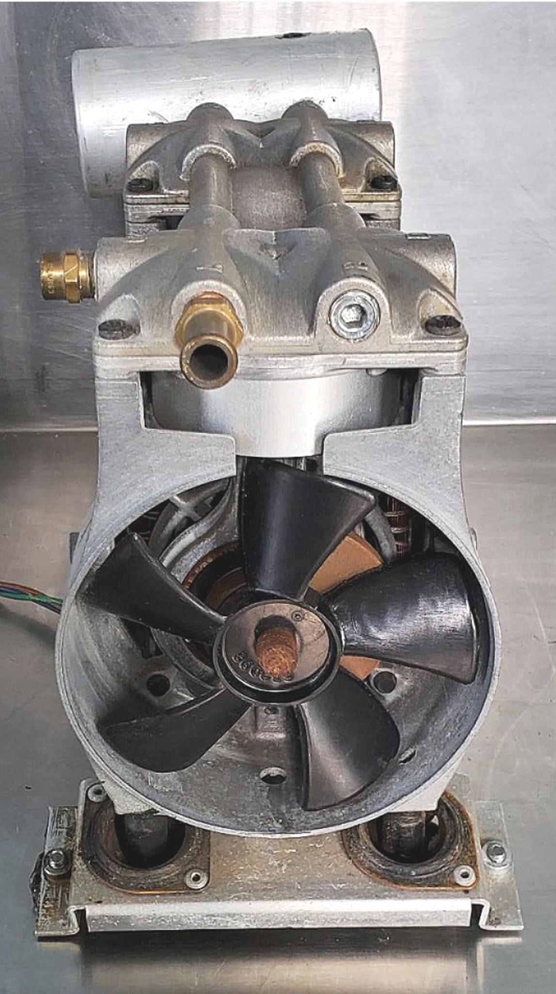 THOMAS 2650CE44-989C PISTON AIR COMPRESSOR VACUUM PUMP WATCH VIDEO FREE SHIP