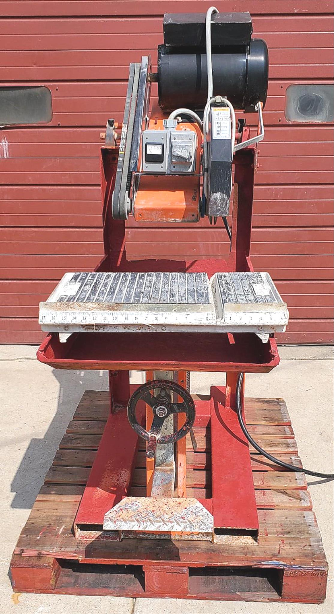 CORE CUT CC800M MASONRY BLOCK SAW w/ CONVEYOR CART & FRAME WATCH VIDEO FREE SHIP