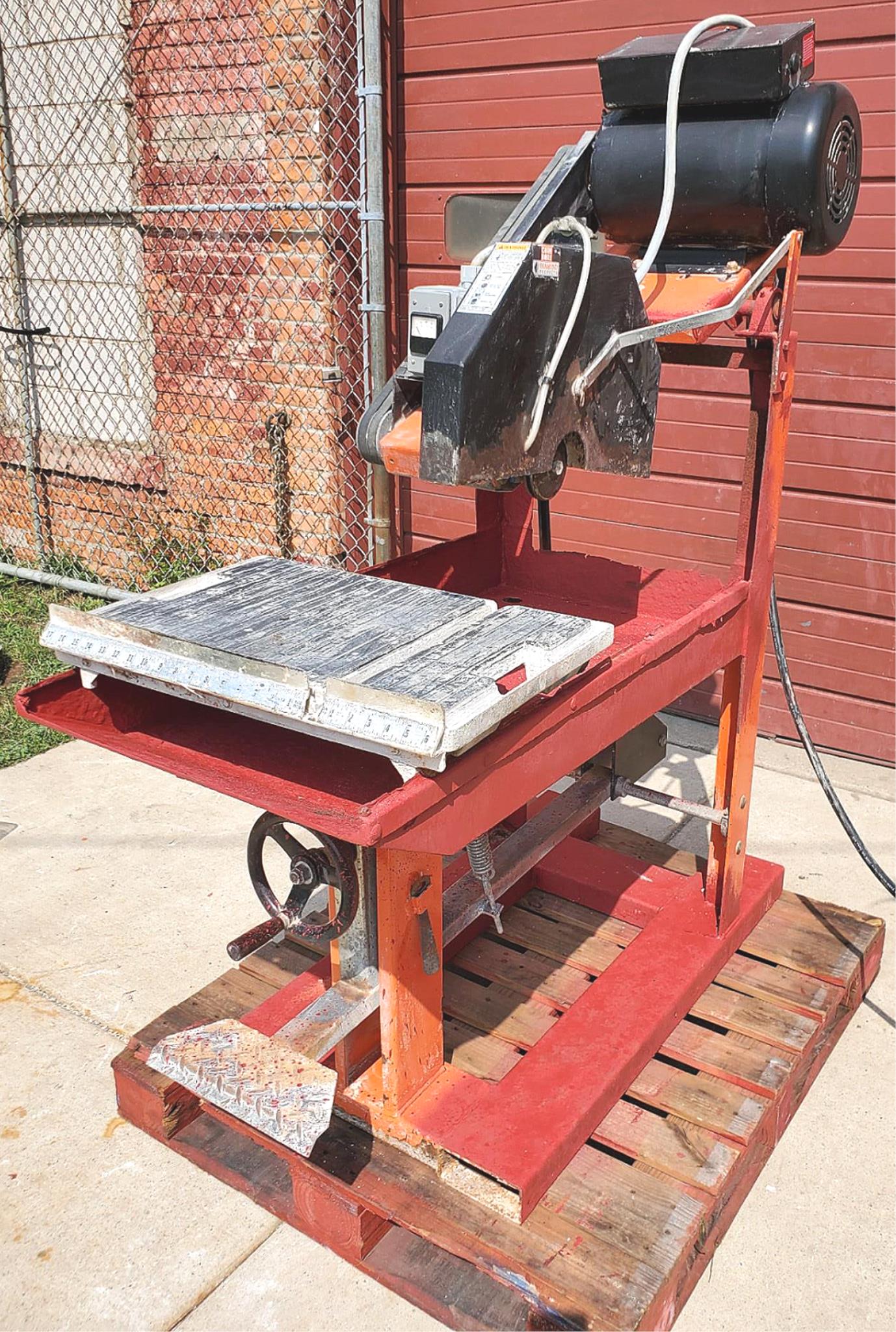 CORE CUT CC800M MASONRY BLOCK SAW w/ CONVEYOR CART & FRAME WATCH VIDEO FREE SHIP