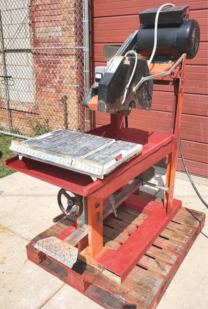CORE CUT CC800M MASONRY BLOCK SAW w/ CONVEYOR CART & FRAME WATCH VIDEO FREE SHIP
