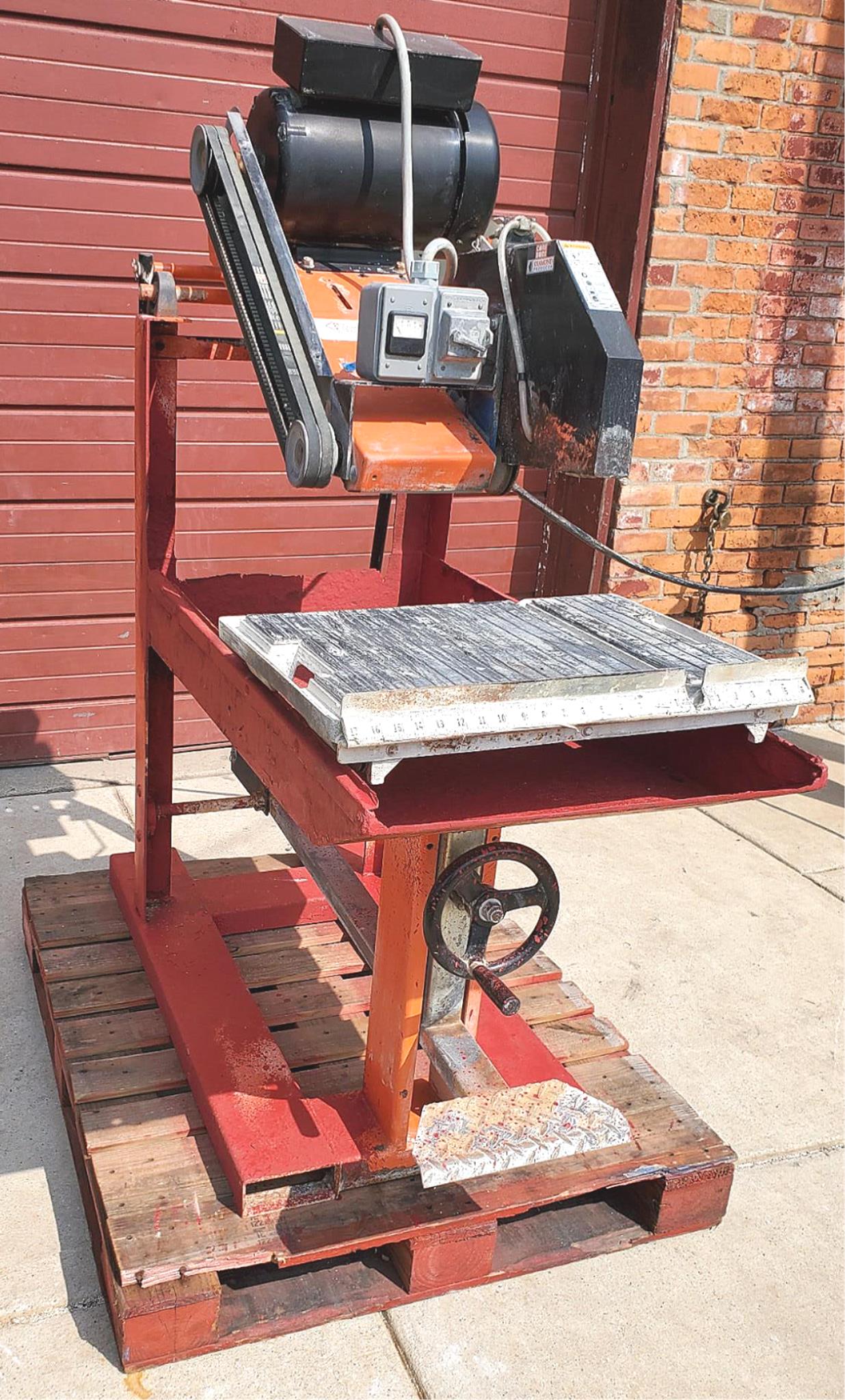 CORE CUT CC800M MASONRY BLOCK SAW w/ CONVEYOR CART & FRAME WATCH VIDEO FREE SHIP