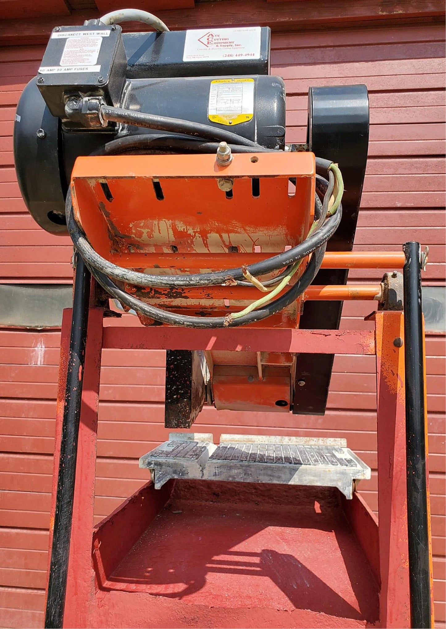 CORE CUT CC800M MASONRY BLOCK SAW w/ CONVEYOR CART & FRAME WATCH VIDEO FREE SHIP