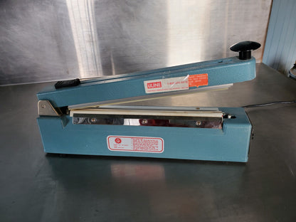 ULINE KF-300HC IMPULSE SEALER w/ CUTTER GUARANTEED PERFECT WATCH VIDEO FREE SHIP