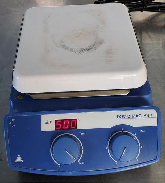 IKA C-MAG HS7 HOT PLATE MAGNETIC STIRRER 400°C Max WARRANTY WATCH VIDEO FREESHIP