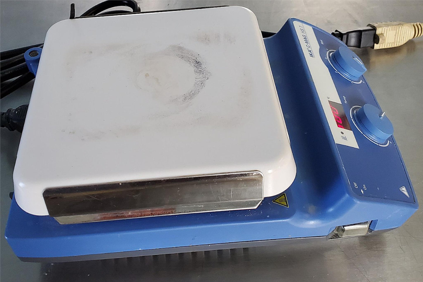 IKA C-MAG HS7 HOT PLATE MAGNETIC STIRRER 400°C Max WARRANTY WATCH VIDEO FREESHIP