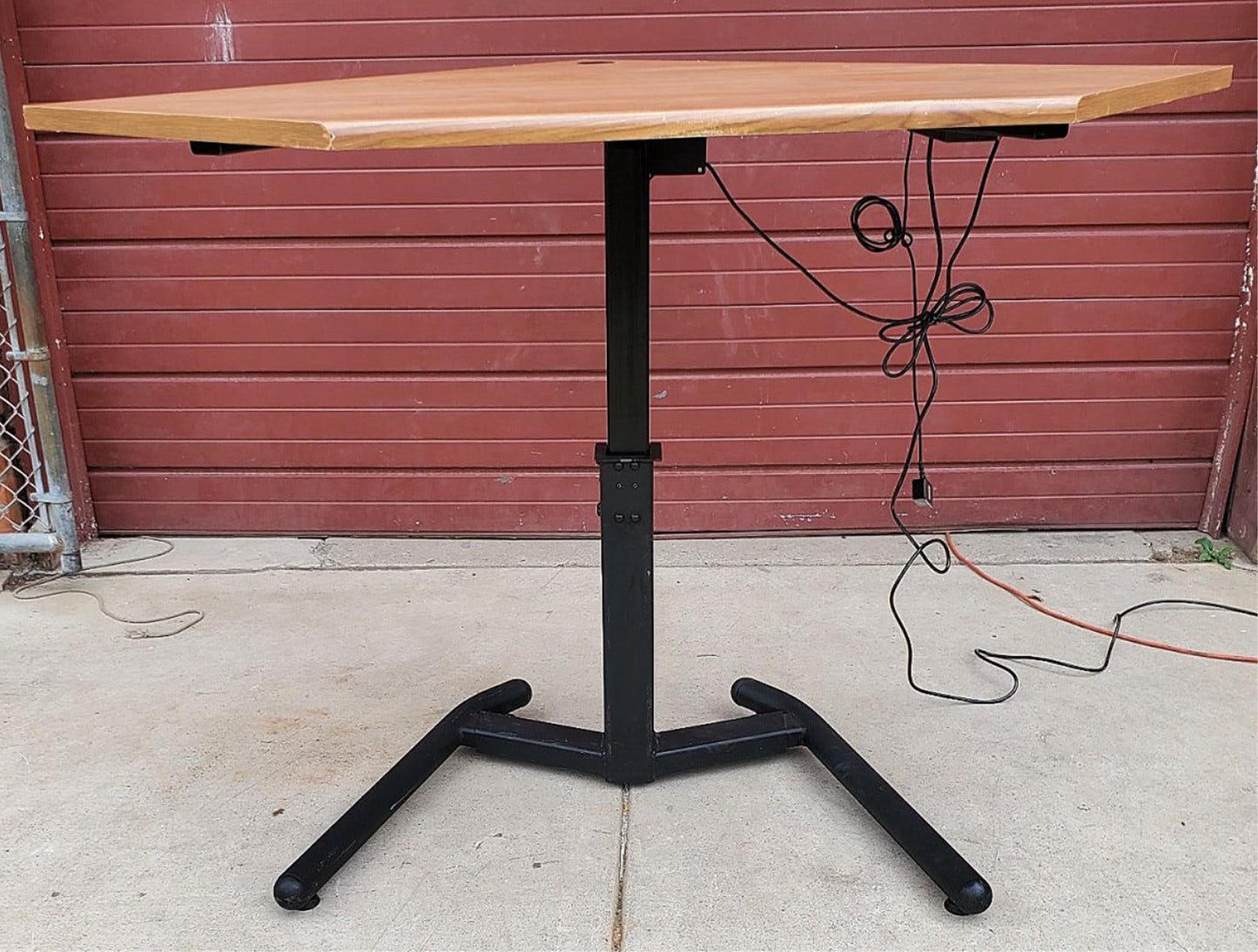 POWER COMPUTER WORKSTATION HI-LO DESK TABLE REMOTE CONTROL WATCH VIDEO FREE SHIP