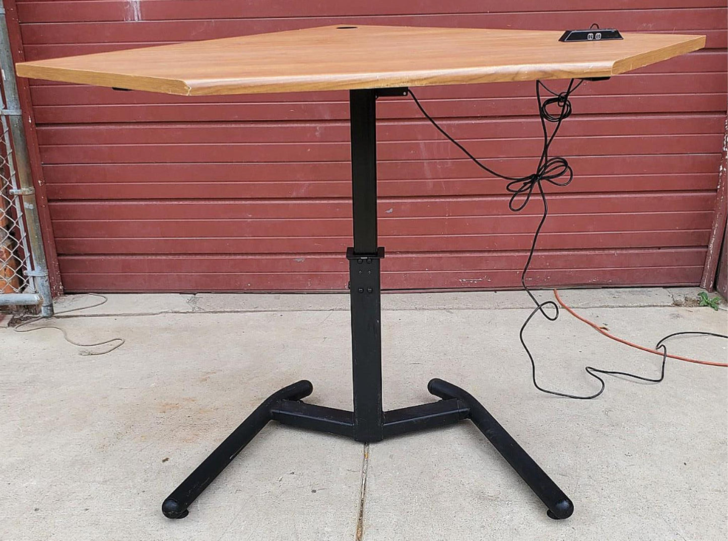 POWER COMPUTER WORKSTATION HI-LO DESK TABLE REMOTE CONTROL WATCH VIDEO FREE SHIP