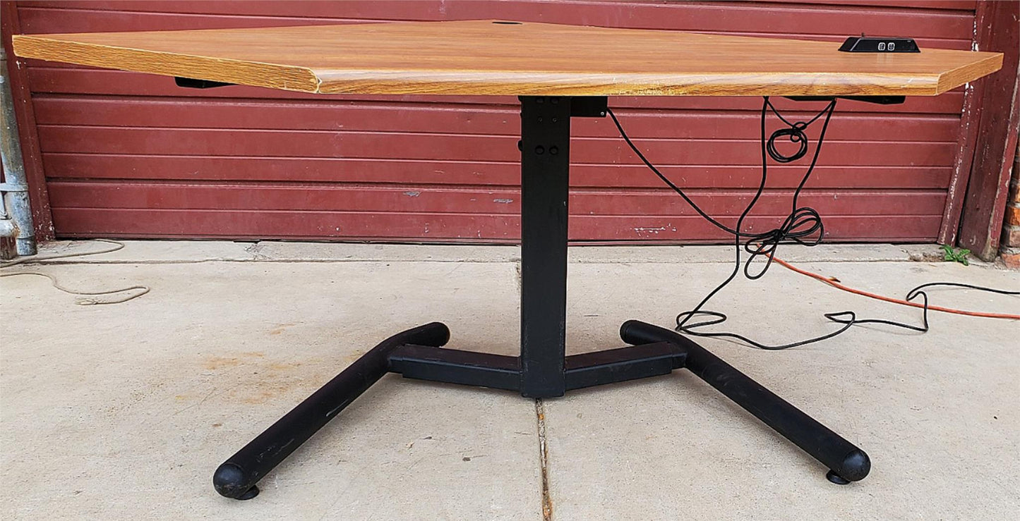 POWER COMPUTER WORKSTATION HI-LO DESK TABLE REMOTE CONTROL WATCH VIDEO FREE SHIP