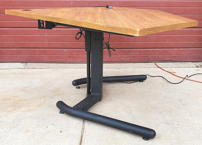 POWER COMPUTER WORKSTATION HI-LO DESK TABLE REMOTE CONTROL WATCH VIDEO FREE SHIP