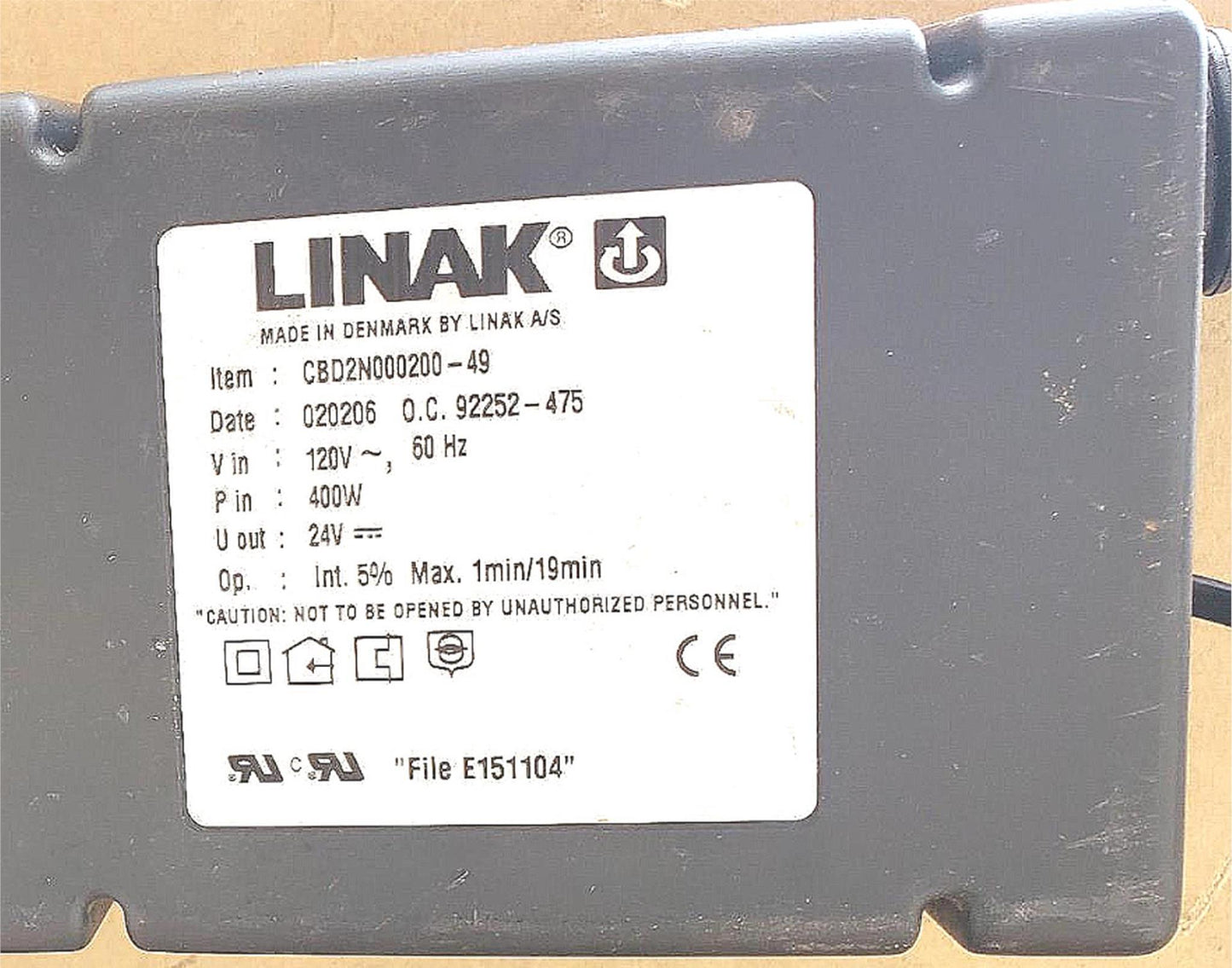 4 LINAK CBD2N000200-49 LIFT COLUMN ACTUATOR REMOTE CONTROL Cii SLOTLINK FREESHIP