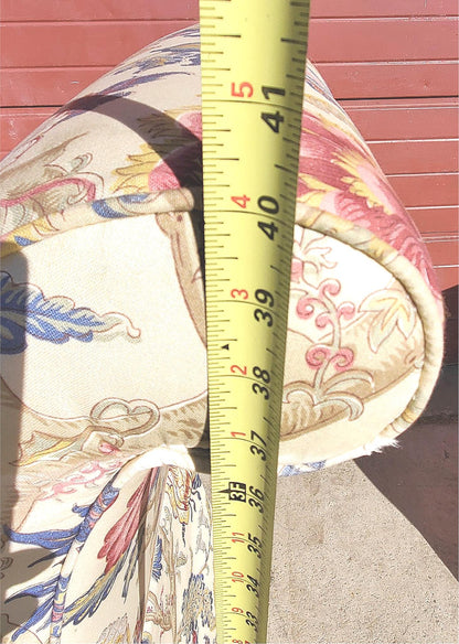 HIGH END SET OF 4 PROFESSIONALLY UPHOLSTERED ARMCHAIRS with CASTERS FREESHIPPING