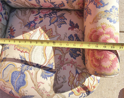 HIGH END SET OF 4 PROFESSIONALLY UPHOLSTERED ARMCHAIRS with CASTERS FREESHIPPING