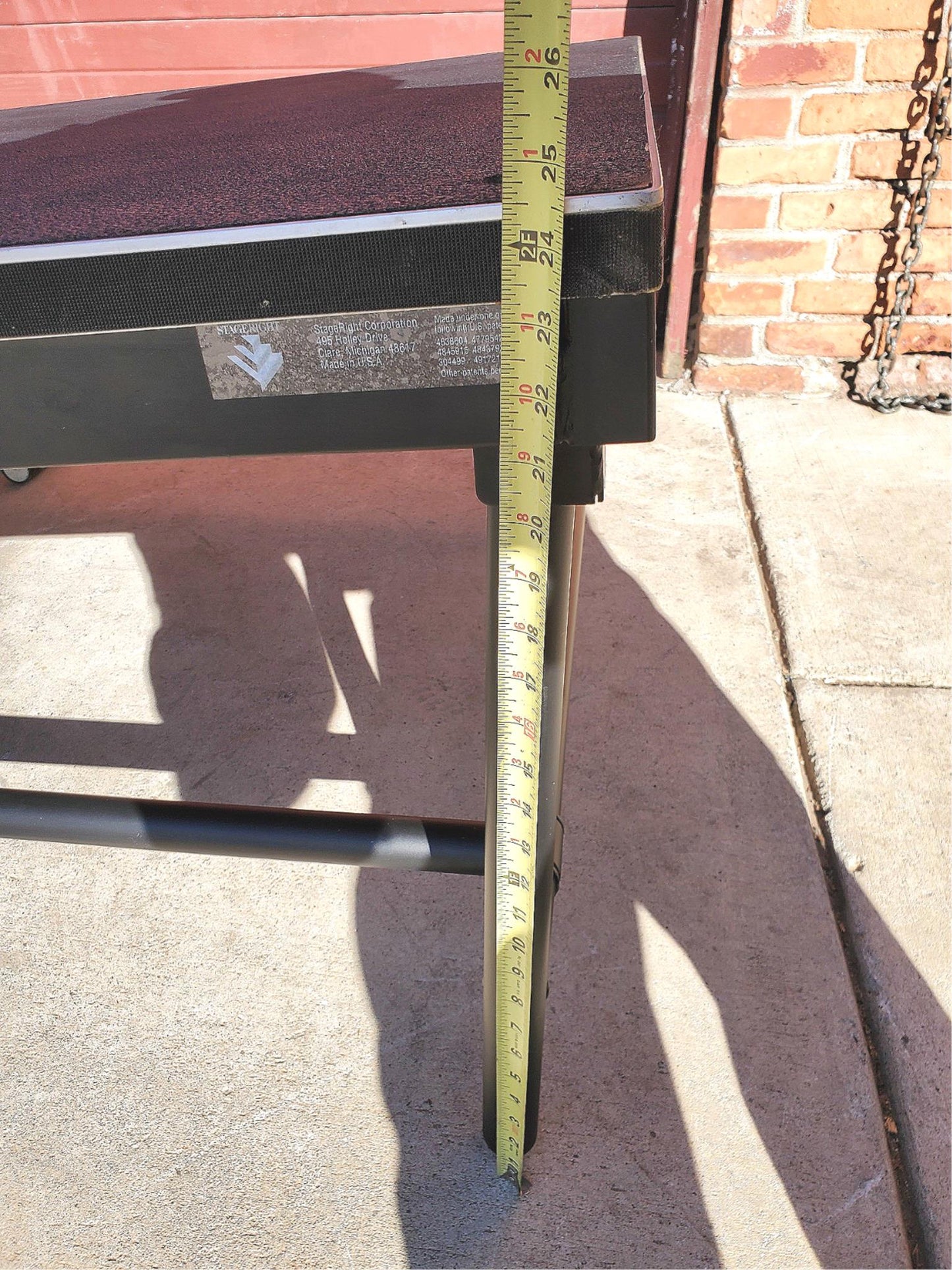 96"Long x 48"Wide SLANTED PORTABLE STAGE PLATFORM RISER 24"Highx 16"Low FREESHIP