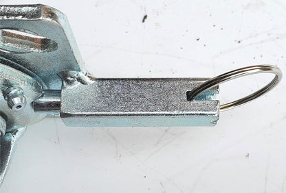 SET 4 RARE SAFETY PULL CLIP & SWIVEL LOCK BRAKE 6" POLYURETHANE HEAVYDUTY WHEELS