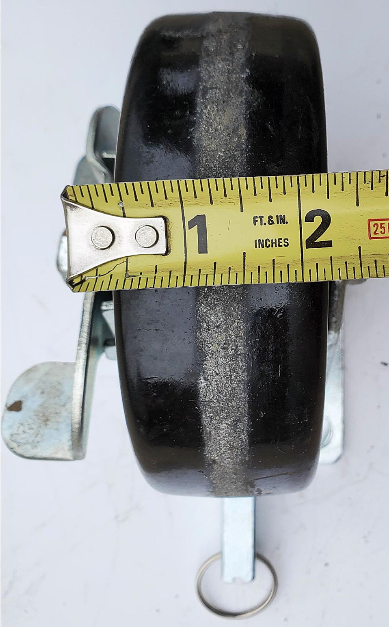 SET 4 RARE SAFETY PULL CLIP & SWIVEL LOCK BRAKE 6" POLYURETHANE HEAVYDUTY WHEELS