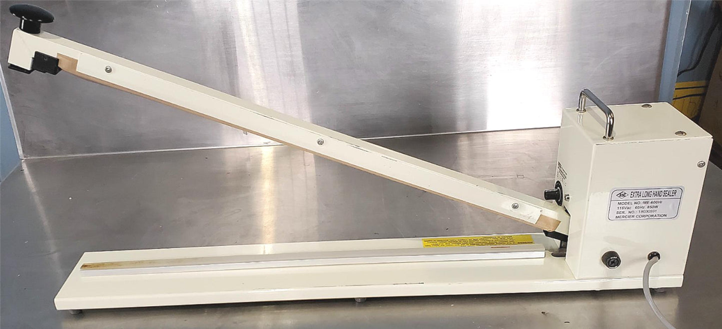 MERCIER ME-600HI EXTRA LONG HAND SEALER GUARANTEED PERFECT WATCH VIDEO FREE SHIP