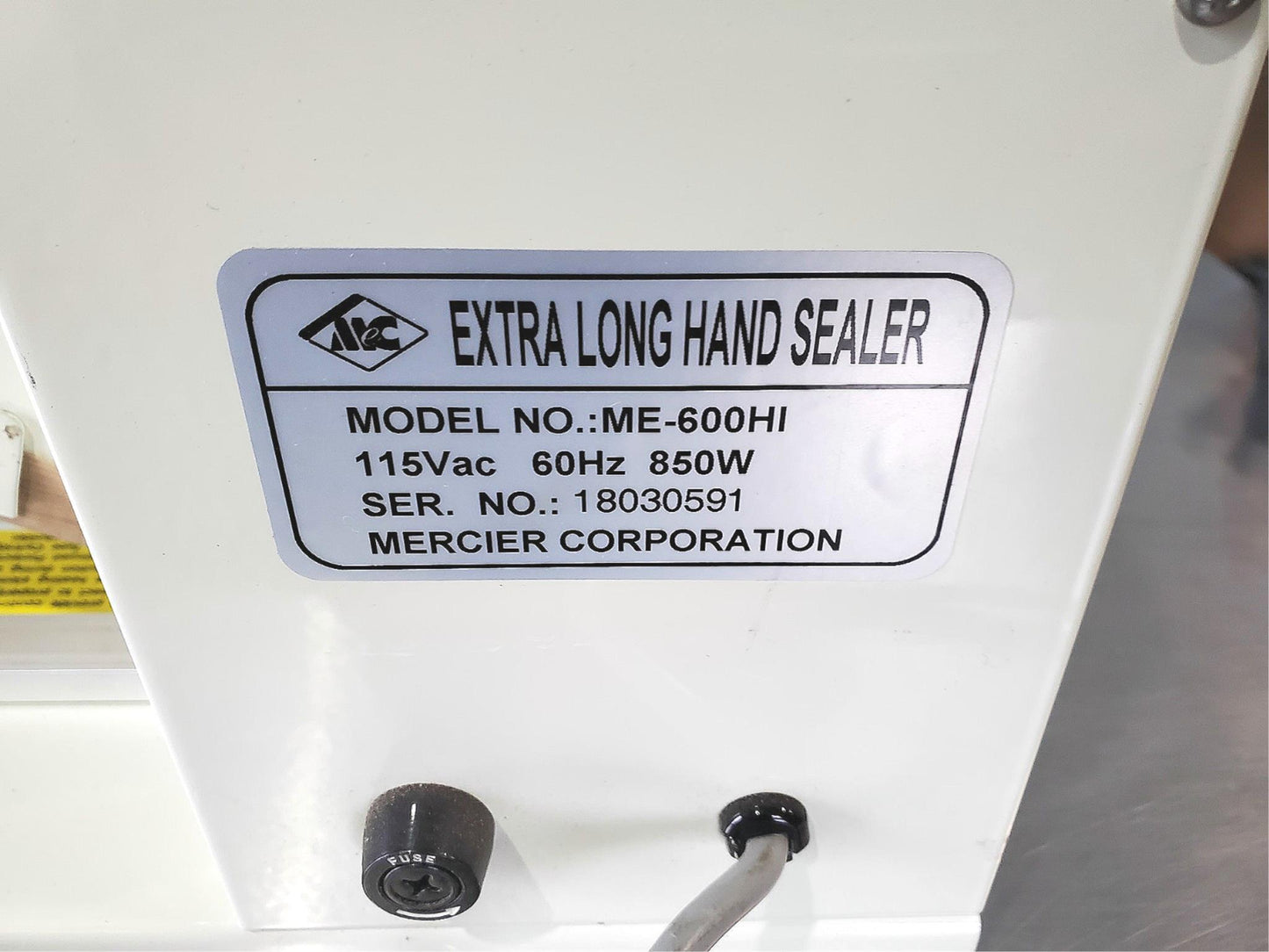 MERCIER ME-600HI EXTRA LONG HAND SEALER GUARANTEED PERFECT WATCH VIDEO FREE SHIP