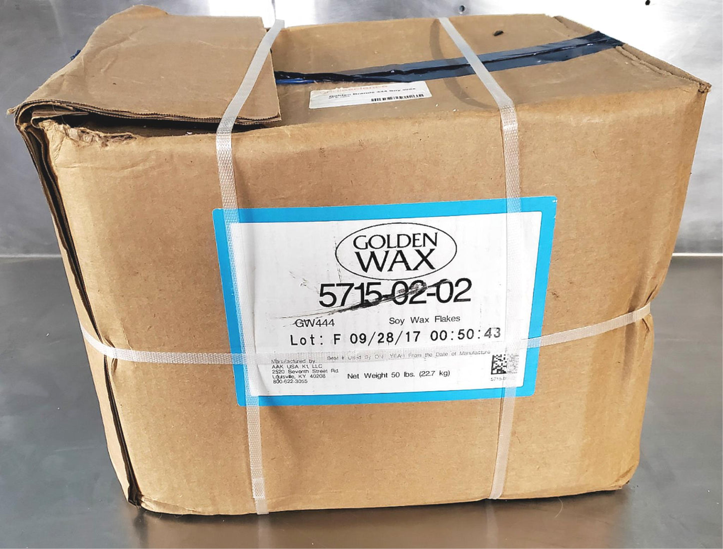 BRAND NEW 50lbs GOLDEN BRANDS GW444 SOY WAX FLAKES 5715-02-02 by AAK FREE SHIP