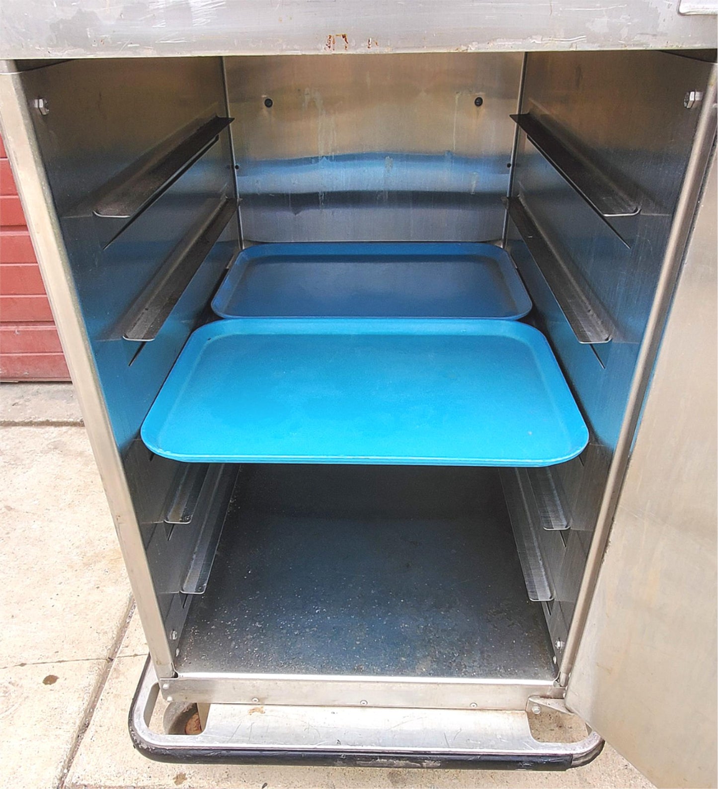 HOSPITAL STAINLESS STEEL 10 TRAY FOOD CART 27"Wx39"Hx37"D LOCK CASTERS FREESHIP