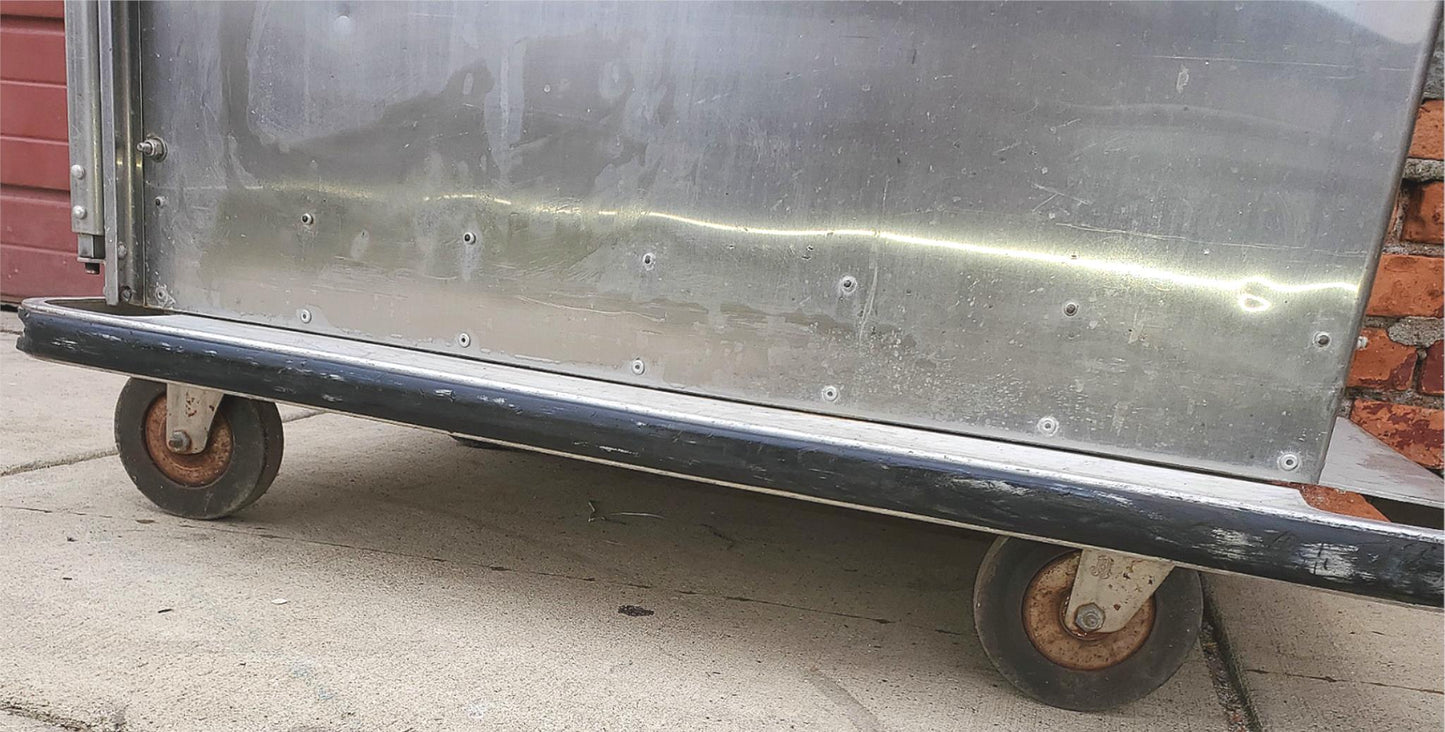 HOSPITAL STAINLESS STEEL 10 TRAY FOOD CART 27"Wx39"Hx37"D LOCK CASTERS FREESHIP