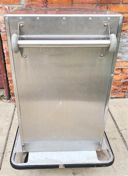 HOSPITAL STAINLESS STEEL 10 TRAY FOOD CART 27"Wx39"Hx37"D LOCK CASTERS FREESHIP