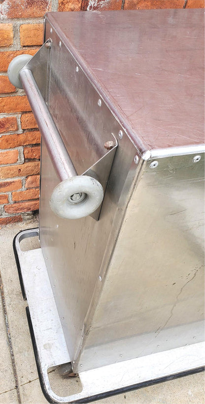 HOSPITAL STAINLESS STEEL 10 TRAY FOOD CART 27"Wx39"Hx37"D LOCK CASTERS FREESHIP