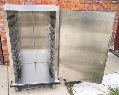 BURLODGE HOSPITAL STAINLESS STEEL 18 TRAY FOOD CART 28"Wx50"Hx30"D FREESHIP