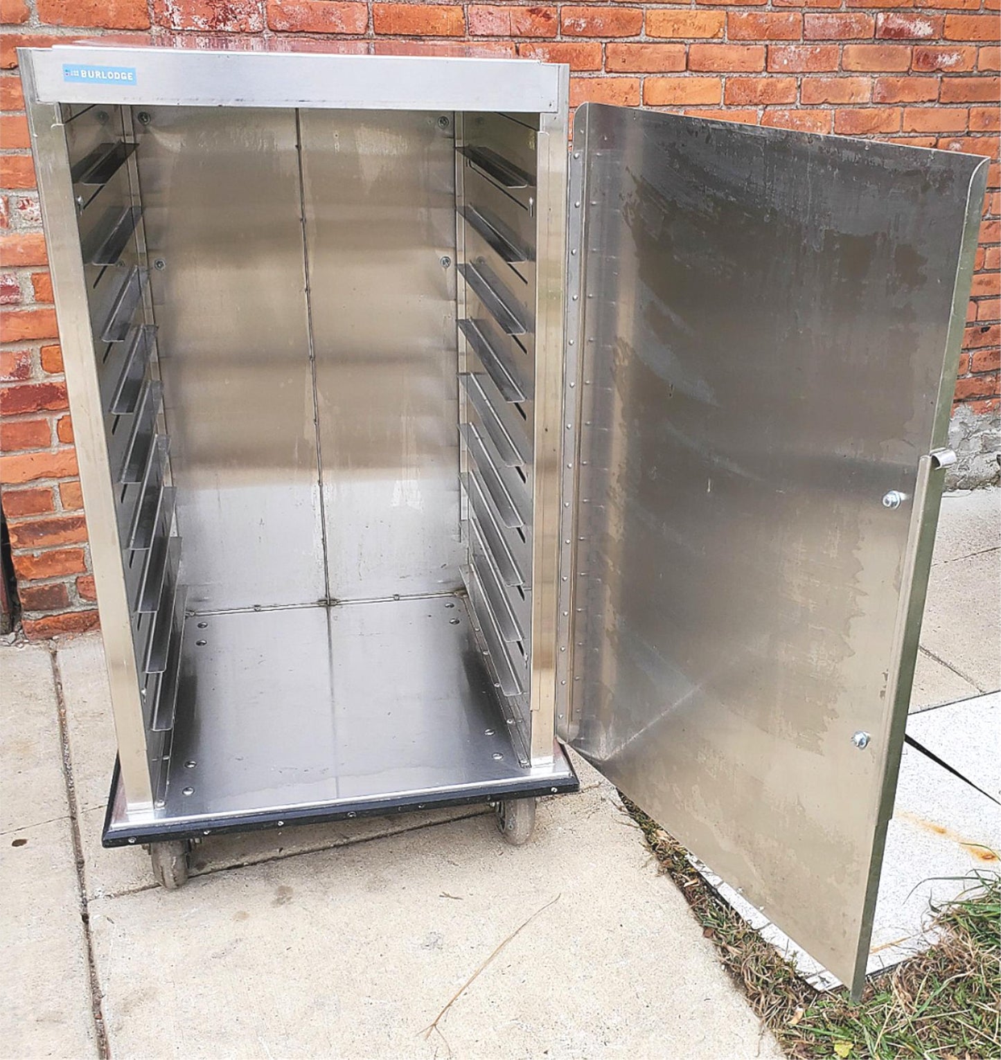 BURLODGE HOSPITAL STAINLESS STEEL 18 TRAY FOOD CART 28"Wx50"Hx30"D FREESHIP