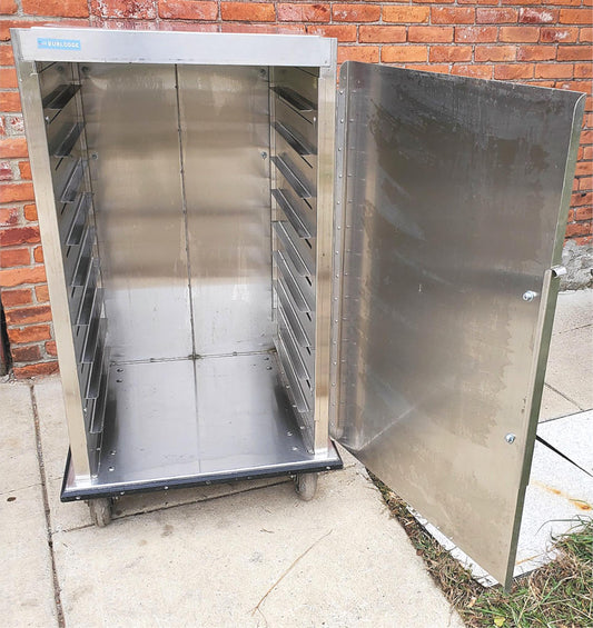 BURLODGE HOSPITAL STAINLESS STEEL 18 TRAY FOOD CART 28"Wx50"Hx30"D FREESHIP