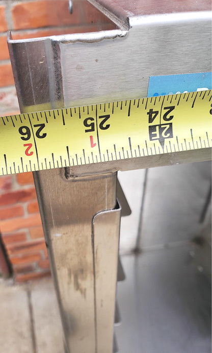 BURLODGE HOSPITAL STAINLESS STEEL 18 TRAY FOOD CART 28"Wx50"Hx30"D FREESHIP