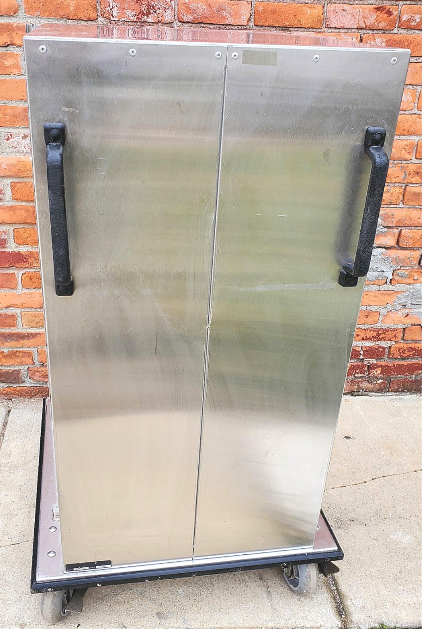 BURLODGE HOSPITAL STAINLESS STEEL 18 TRAY FOOD CART 28"Wx50"Hx30"D FREESHIP