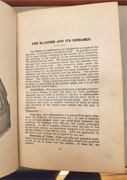 RARE 1907 VINTAGE "THE FAVORITE MEDICAL RECEIPT BOOK & HOME DOCTOR" ILLUSTRATED