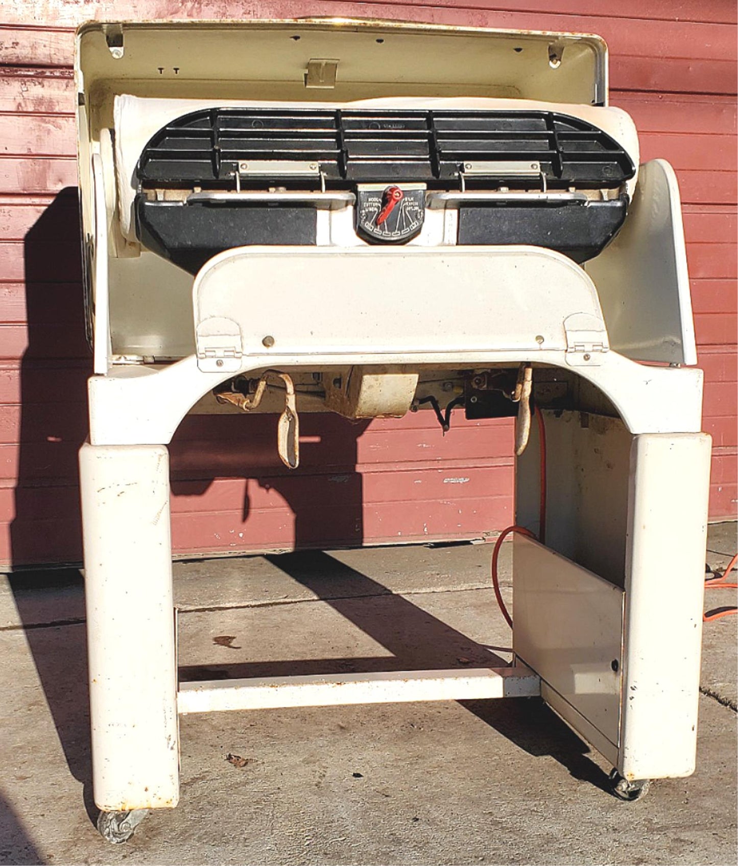 VINTAGE THE IRONRITE MODEL 85 MANGLE IRONER WORKING HEATS WATCH VIDEO FREE SHIP