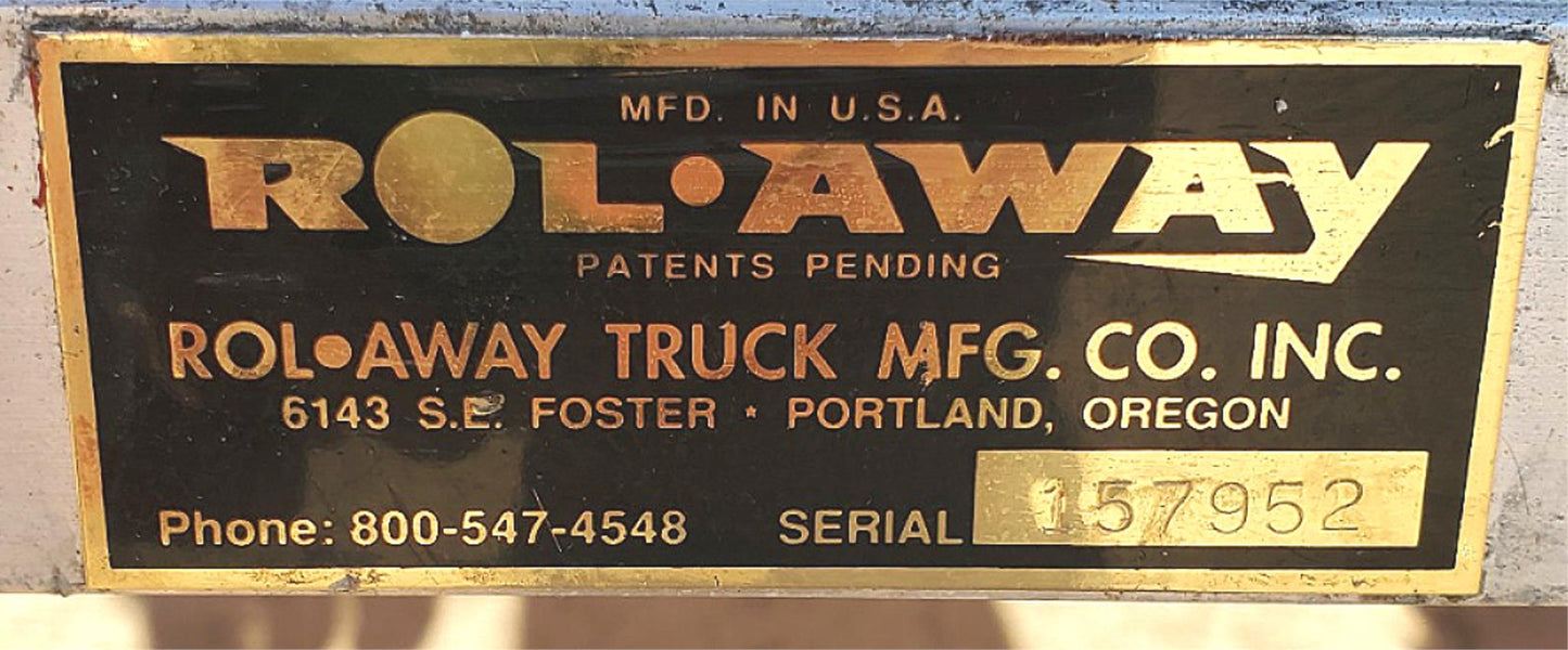 RARE 1952 ROL-AWAY VINTAGE DOUBLE SIDED SLOPED LIBRARY CART LOCKCASTER FREE SHIP