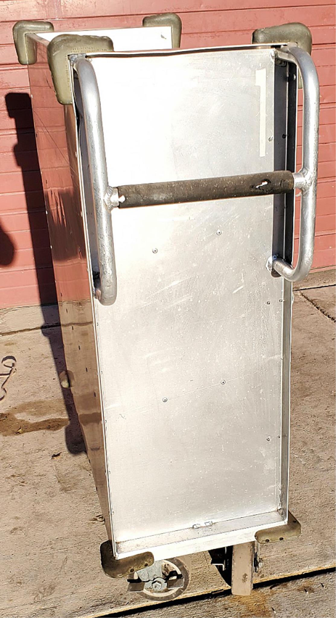 RARE 1952 ROL-AWAY VINTAGE ONE SIDED SLOPED LIBRARY CART LOCKCASTER FREE SHIPING