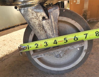 RARE 1952 ROL-AWAY VINTAGE ONE SIDED SLOPED LIBRARY CART LOCKCASTER FREE SHIPING