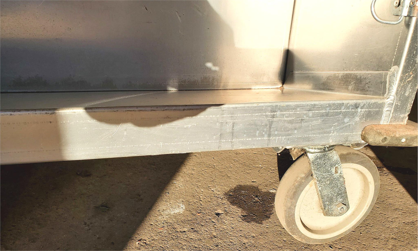 RARE 1952 ROL-AWAY VINTAGE DOUBLE SIDED SLOPED LIBRARY CART LOCKCASTER FREE SHIP