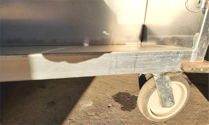 RARE 1952 ROL-AWAY VINTAGE DOUBLE SIDED SLOPED LIBRARY CART LOCKCASTER FREE SHIP