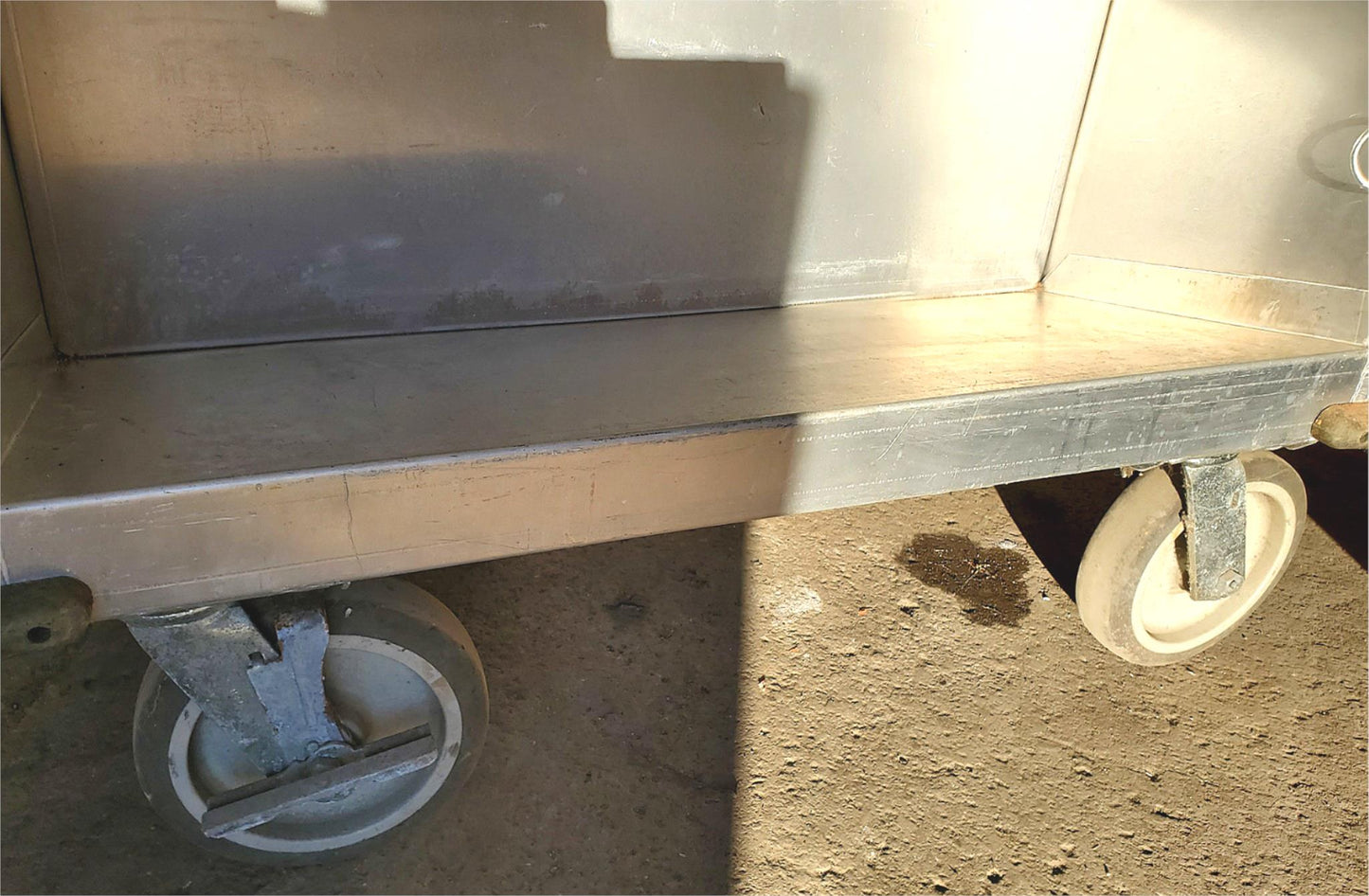 RARE 1952 ROL-AWAY VINTAGE DOUBLE SIDED SLOPED LIBRARY CART LOCKCASTER FREE SHIP