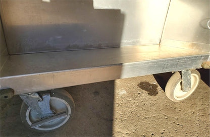 RARE 1952 ROL-AWAY VINTAGE DOUBLE SIDED SLOPED LIBRARY CART LOCKCASTER FREE SHIP