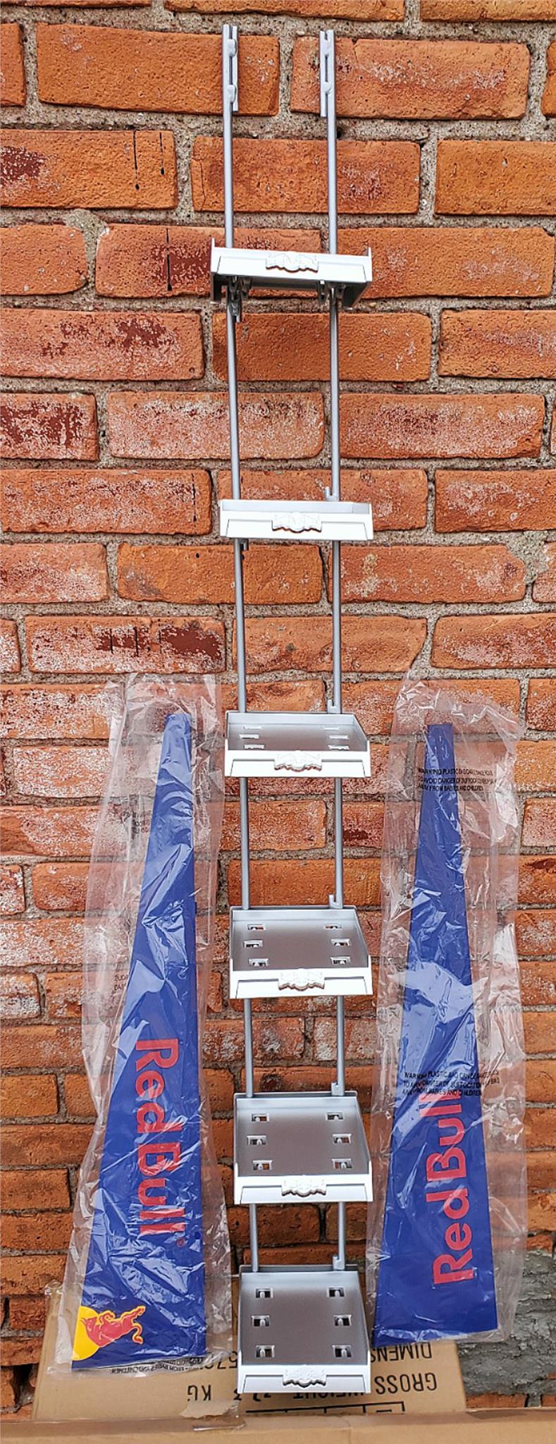 UNIQUE COOL RED BULL 4 PACK PARASITE RACK METAL DRINK SHELF DISPLAY FREE SHIPPIN