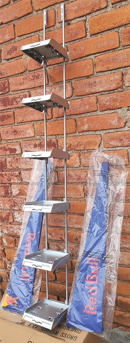 UNIQUE COOL RED BULL 4 PACK PARASITE RACK METAL DRINK SHELF DISPLAY FREE SHIPPIN