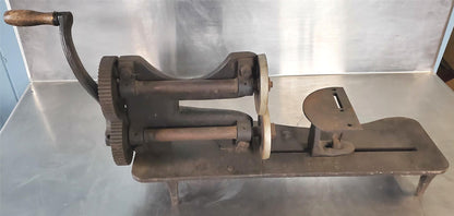VINTAGE BLACKSMITH HAND CRANK SHEET SHARP METAL CUTTER WATCH VIDEO FREE SHIP