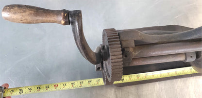 VINTAGE BLACKSMITH HAND CRANK SHEET SHARP METAL CUTTER WATCH VIDEO FREE SHIP