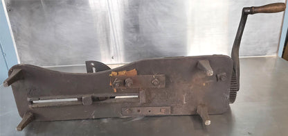 VINTAGE BLACKSMITH HAND CRANK SHEET SHARP METAL CUTTER WATCH VIDEO FREE SHIP