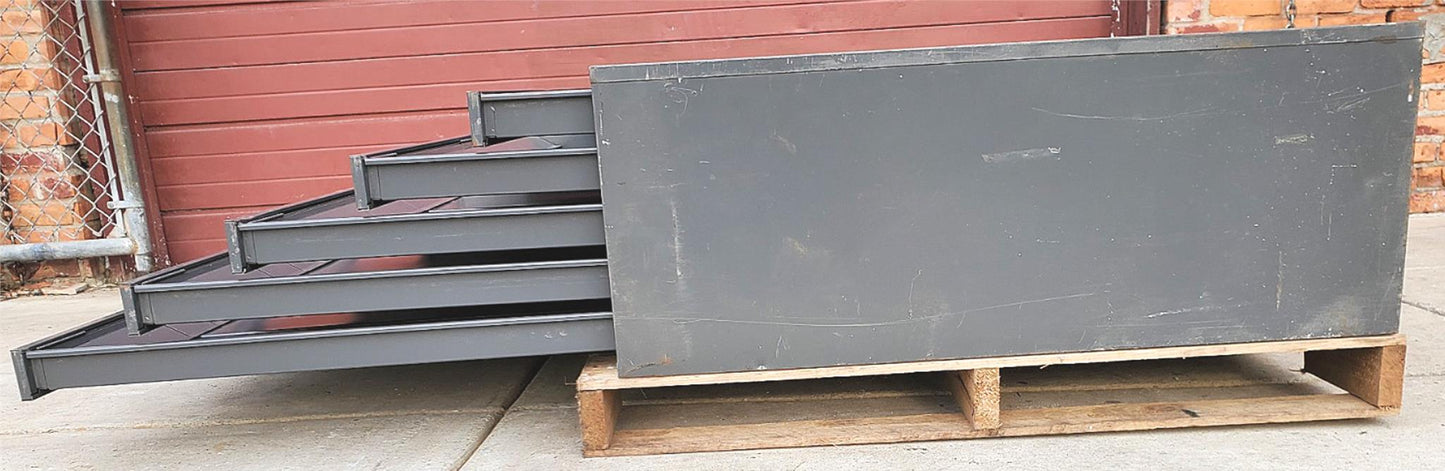1950s VERYBIG 53"x42"x16" COLE STEEL 5 DRAWER STEEL MAP FILE INDUSTRIAL FREESHIP