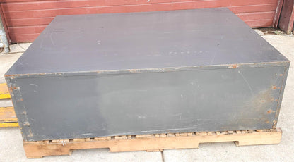 1950s VERYBIG 53"x42"x16" COLE STEEL 5 DRAWER STEEL MAP FILE INDUSTRIAL FREESHIP