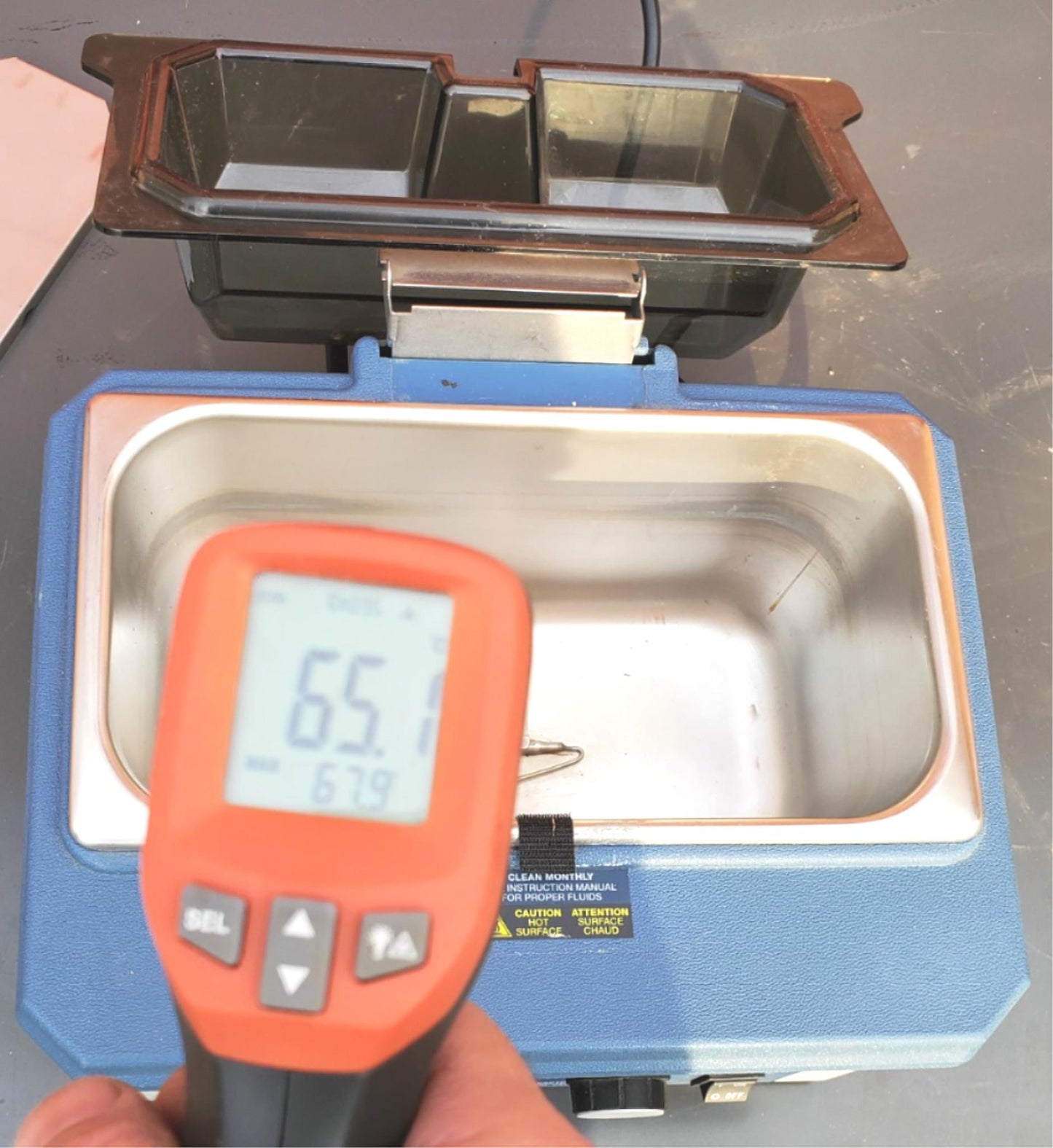 FISHER 105 HEATED WATER BATH with COVER 90 DAY WARRANTY WATCH VIDEO FREESHIP