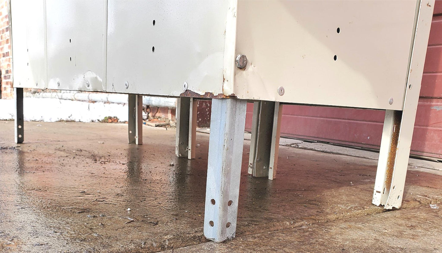 LYON 9 DOOR LOCKER SECURITY SYSTEM 3 Tier Box 36 W x 15" D x 83" H FREE SHIPPING